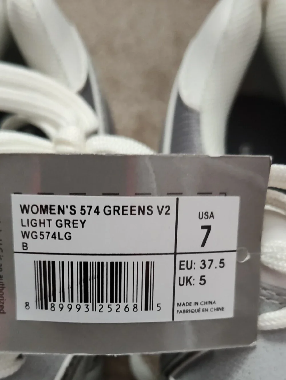 New Balance Light Gray and White Golf Sneaker